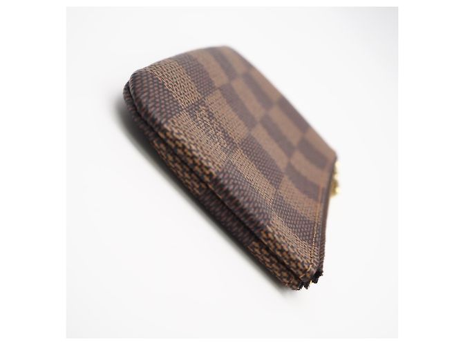Louis Vuitton Damier Key Case Pochette Marrone Beige - vista 7