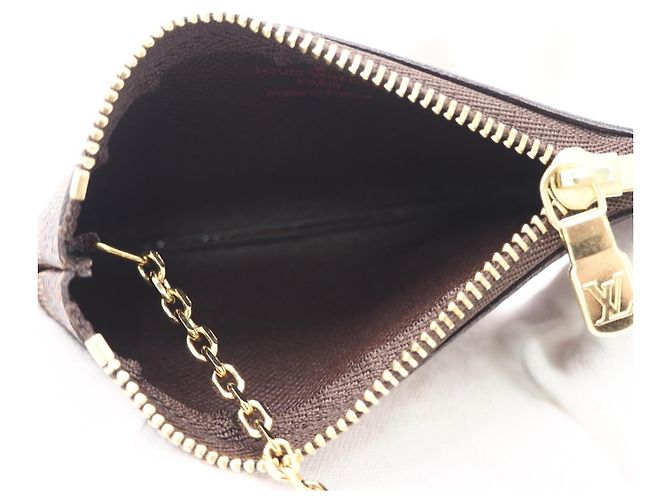 Louis Vuitton Damier Key Case Pochette Marrone Beige - vista 9