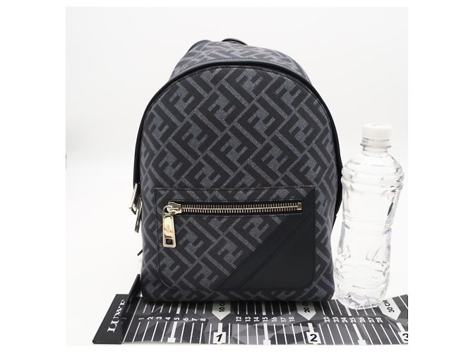FENDI Chiode Small Backpack Blue - view 3