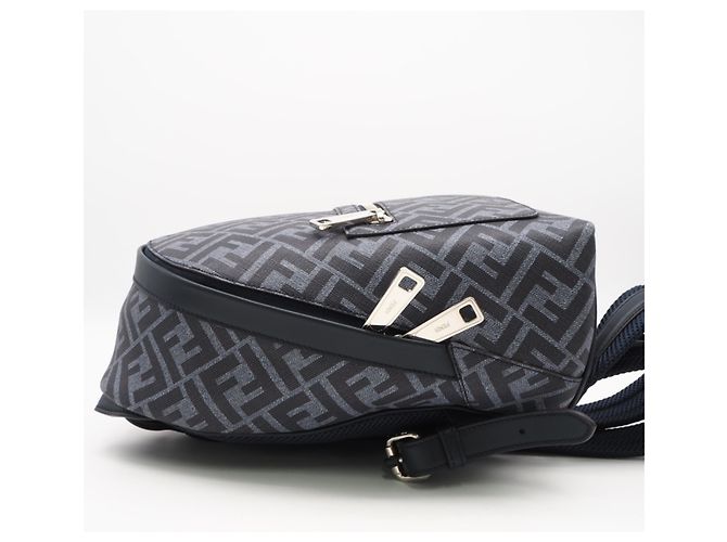 FENDI Chiode Small Backpack Blue - view 5