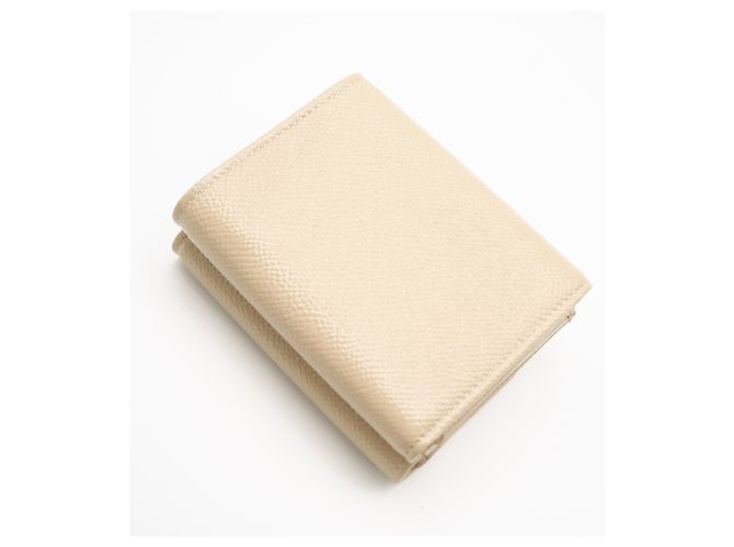 Bulgari Bvlgari Beige Tri-fold Ledergeldbörse - Ansicht 2