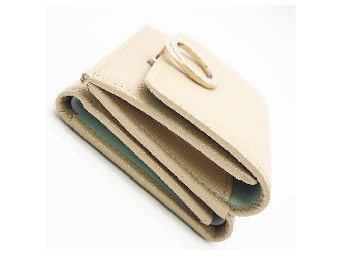 Bulgari Bvlgari Beige Tri-fold Ledergeldbörse - Ansicht 7