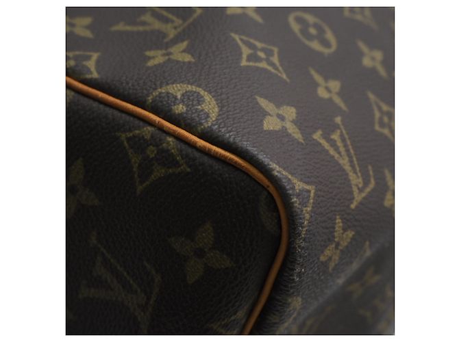 Borsa Boston Louis Vuitton Monogram Keepall 55 Marrone Beige - vista 9