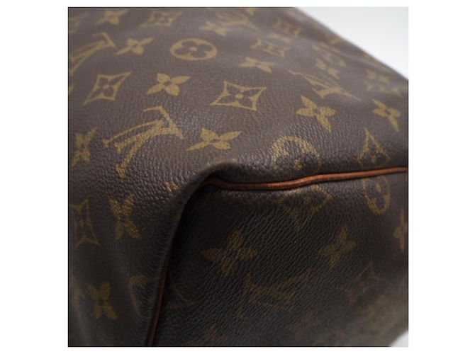 Borsa Boston Keepall 55 Monogram Louis Vuitton Marrone Beige - vista 10