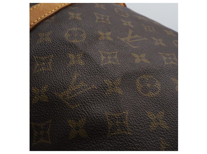 Borsa Boston Keepall 55 Monogram Louis Vuitton Marrone Beige - vista 4