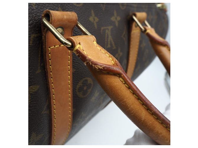 Borsa Boston Keepall 55 Monogram Louis Vuitton Marrone Beige - vista 6