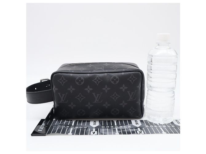 Borsa a pochette Louis Vuitton Monogram Eclipse Marrone Nero - vista 3