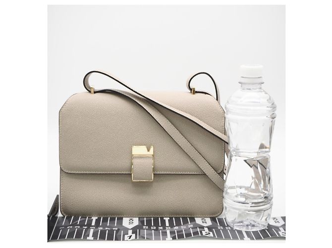 Valextra A4583717 Noro Medium Shoulder Bag Beige - vista 3