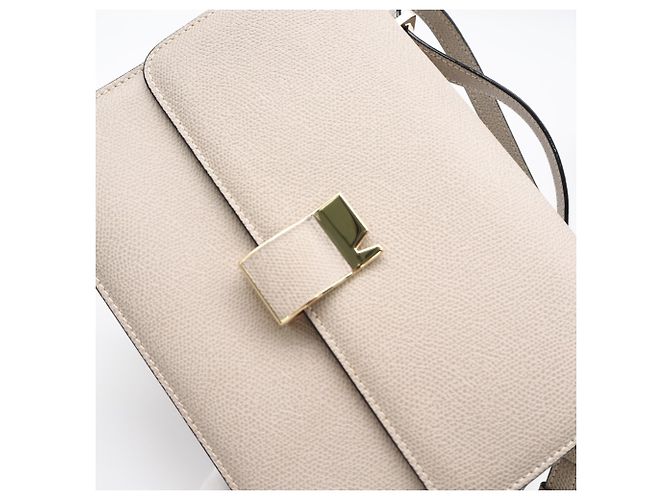 Valextra A4583717 Noro Medium Shoulder Bag Beige - vista 4