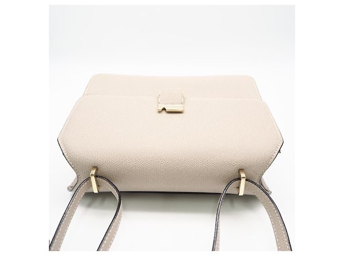 Valextra A4583717 Noro Medium Shoulder Bag Beige - vista 6