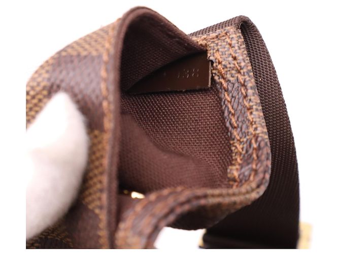 Borsa a tracolla Louis Vuitton Damier Geronimos N51994 Marrone Beige - vista 12