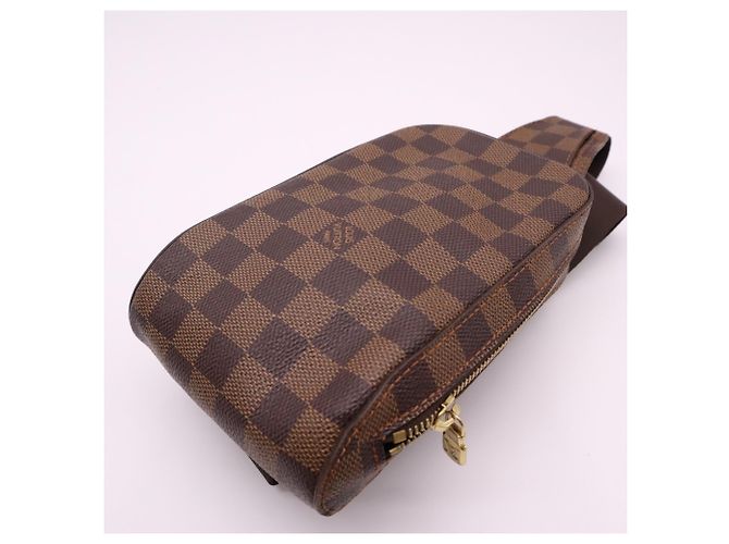 Borsa a tracolla Louis Vuitton Damier Geronimos N51994 Marrone Beige - vista 4