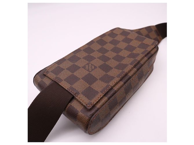 Borsa a tracolla Louis Vuitton Damier Geronimos N51994 Marrone Beige - vista 5