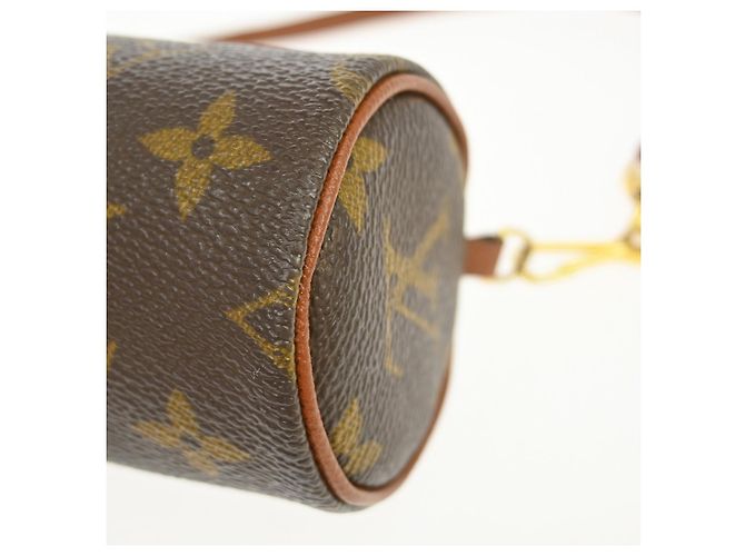 Louis Vuitton Papillon Pochette Monogram Canvas Mini Marrone - vista 7