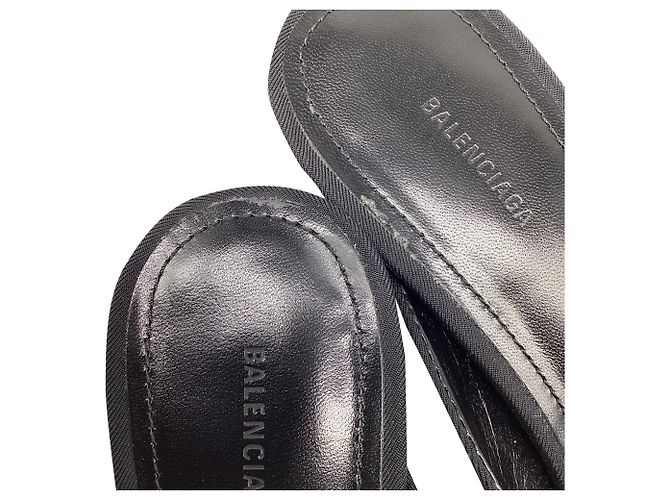 Everyday Mules Balenciaga Knife ornées d'un nœud en coton noir - vue 10