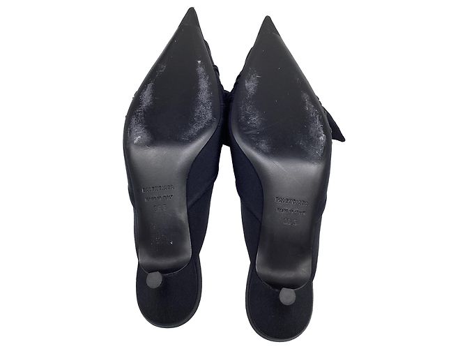 Everyday Mules Balenciaga Knife ornées d'un nœud en coton noir - vue 8