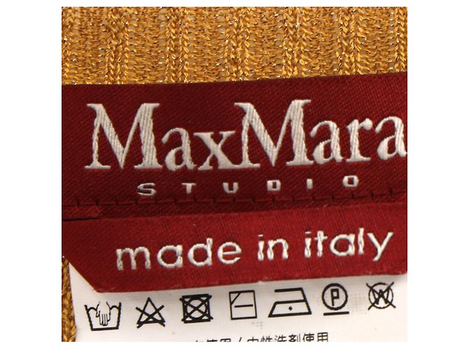 Cárdigan de punto Max Mara en viscosa amarilla Amarillo - vista 4