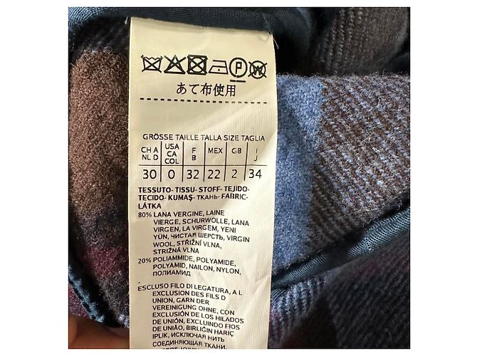 Weekend Max Mara Kleid mit Karomuster aus blauer Schurwolle - Ansicht 6