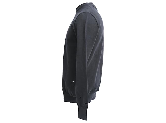 Felpa Givenchy con patch logo distressed in cotone nero Stampa python - vista 2
