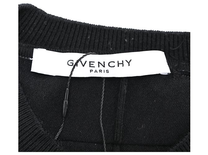 Felpa Givenchy con patch logo distressed in cotone nero Stampa python - vista 5