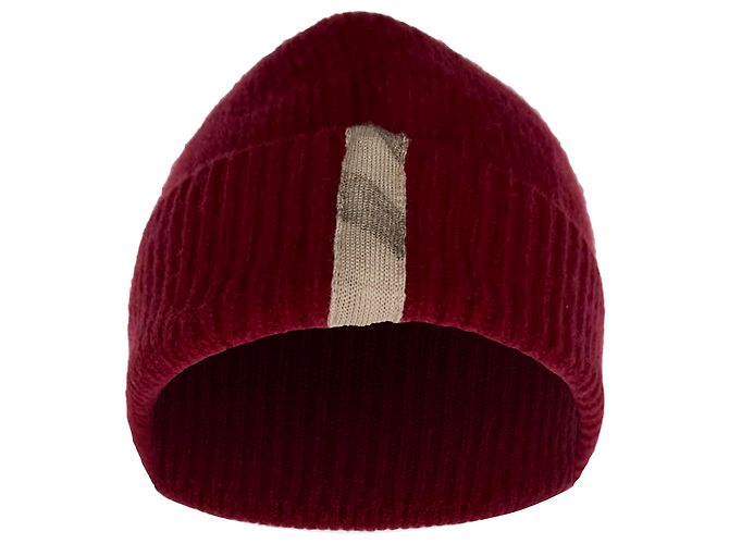 Guanti, sciarpa e berretto Burberry in cashmere rosso - vista 14