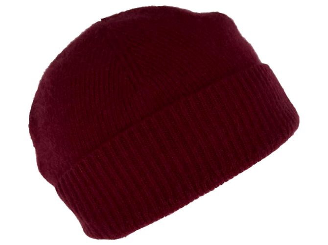 Guanti, sciarpa e berretto Burberry in cashmere rosso - vista 15