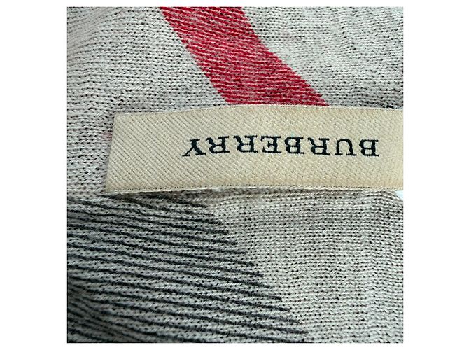 Guanti, sciarpa e berretto Burberry in cashmere rosso - vista 22
