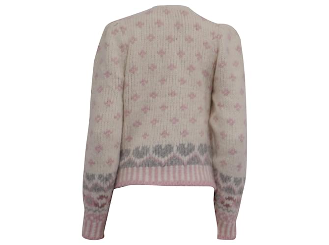 LoveShackFancy Pullover mit Blumenstickerei Multicolor Alpaca Wool Mehrfarben - Ansicht 4