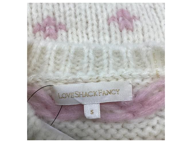 LoveShackFancy Pullover mit Blumenstickerei Multicolor Alpaca Wool Mehrfarben - Ansicht 7