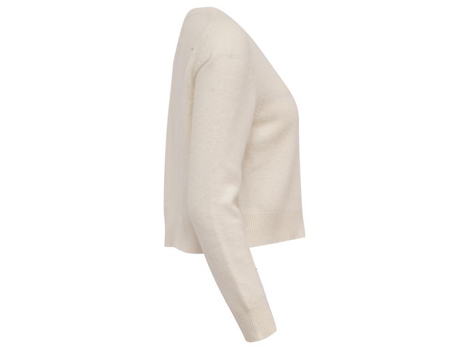 Nili Lotan Strickpullover aus Cashmere in Ivory Weiß Roh - Ansicht 3