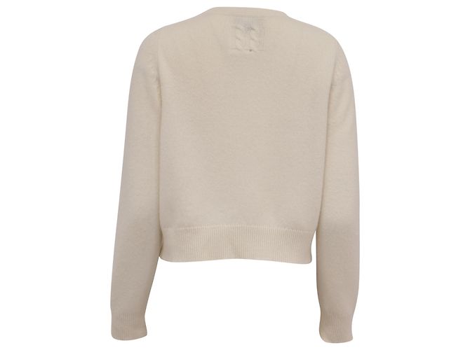 Nili Lotan Strickpullover aus Cashmere in Ivory Weiß Roh - Ansicht 4