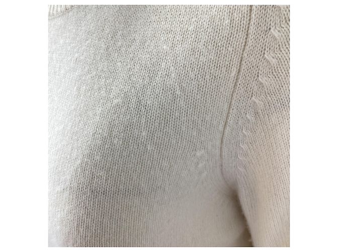 Nili Lotan Strickpullover aus Cashmere in Ivory Weiß Roh - Ansicht 5