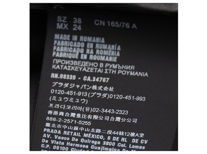 Prada Logo Mini-Kleid aus schwarzem Polyamid - Ansicht 8