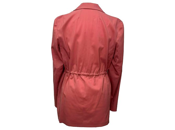 Theory Drawstring Blazer in Pink Wool - view 3