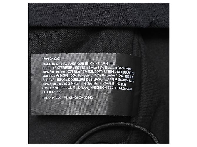 Giacca Anorak Theory in Nylon Nero - vista 8