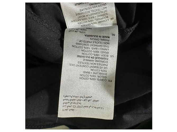 Vestido Sandro Lidwine con ribete de encaje en algodón negro - vista 7