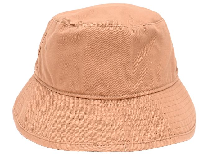 Cappello Bucket Acne Studio in cotone arancione ruggine - vista 3