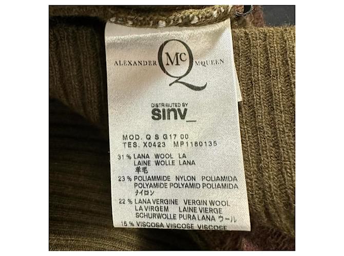 Autre Marque McQ Fair Isle Pullover aus brauner Wolle - Ansicht 4