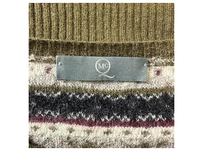 Autre Marque McQ Fair Isle Pullover aus brauner Wolle - Ansicht 8