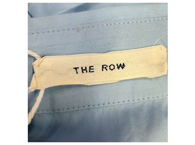 Camisa de botones ocultos The Row en algodón azul - vista 4