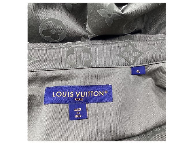 Chelsea Sovracamicia Workwear Monogram Louis Vuitton in cotone olive Verde Verde oliva - vista 8