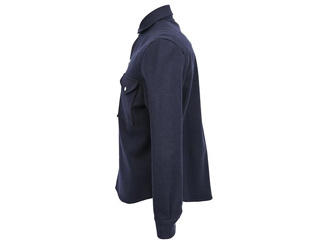 Giacca Button Up Ami in Lana Nera Nero - vista 2