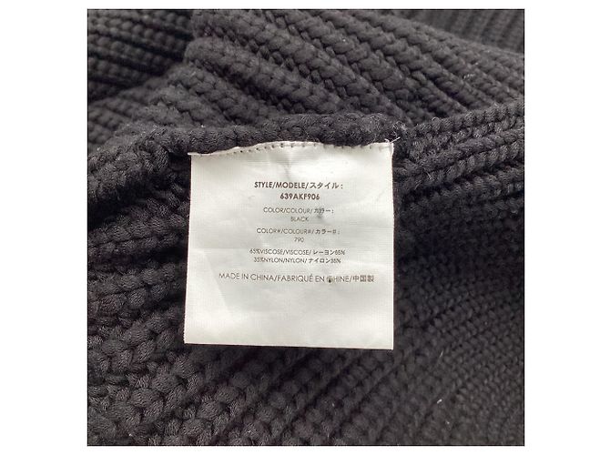 Michael Kors Collection Strickpullover mit Rollkragen aus schwarzer Viskose - Ansicht 5