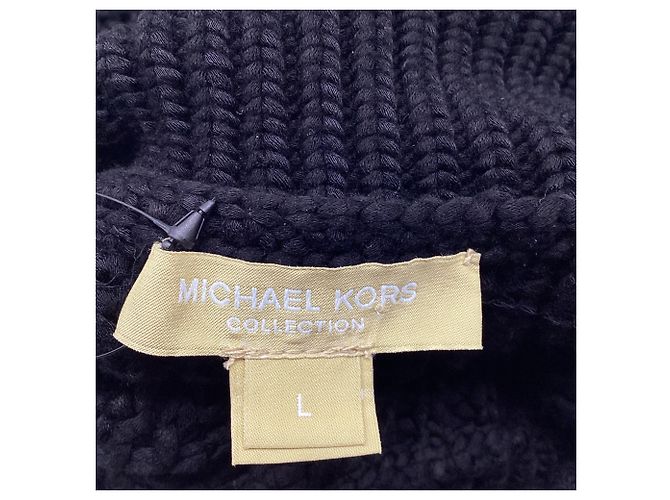 Michael Kors Collection Strickpullover mit Rollkragen aus schwarzer Viskose - Ansicht 6