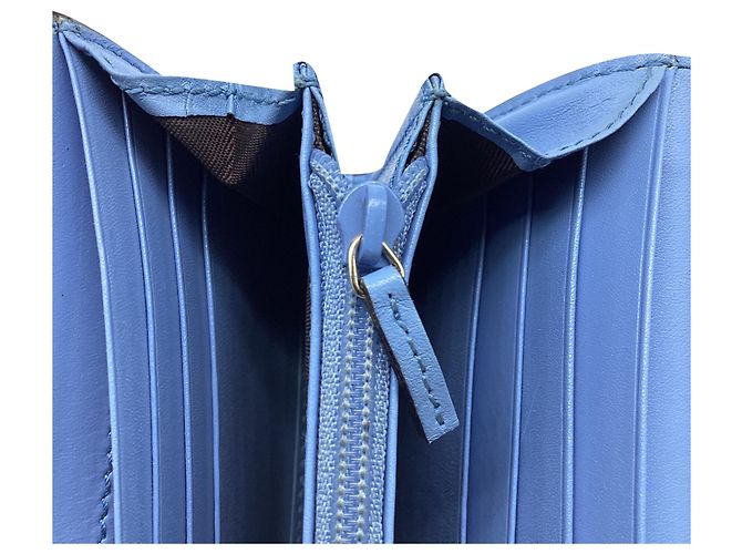 Portafoglio Continental con patta Gucci Microguccissima Blu Blu chiaro - vista 10