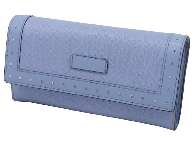 Portafoglio Continental con patta Gucci Microguccissima Blu Blu chiaro - vista 2