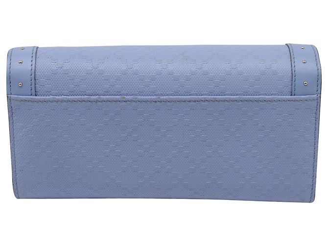 Portafoglio Continental con patta Gucci Microguccissima Blu Blu chiaro - vista 4