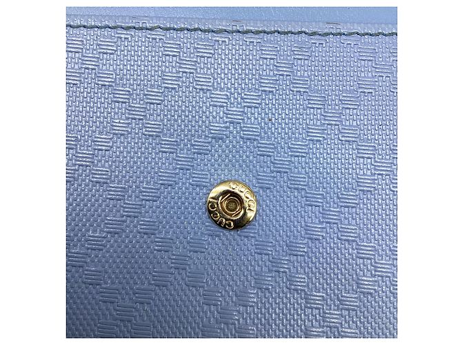 Portafoglio Continental con patta Gucci Microguccissima Blu Blu chiaro - vista 6