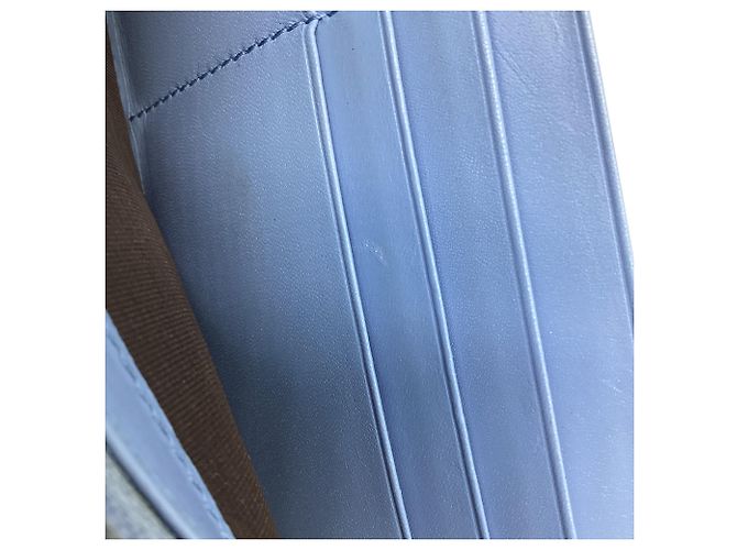 Portafoglio Continental con patta Gucci Microguccissima Blu Blu chiaro - vista 7