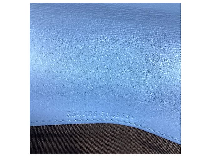 Portafoglio Continental con patta Gucci Microguccissima Blu Blu chiaro - vista 8